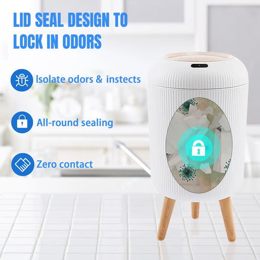 Smart Motion Sensor Bin — Automatic Lid for Touch-Free Hygiene.